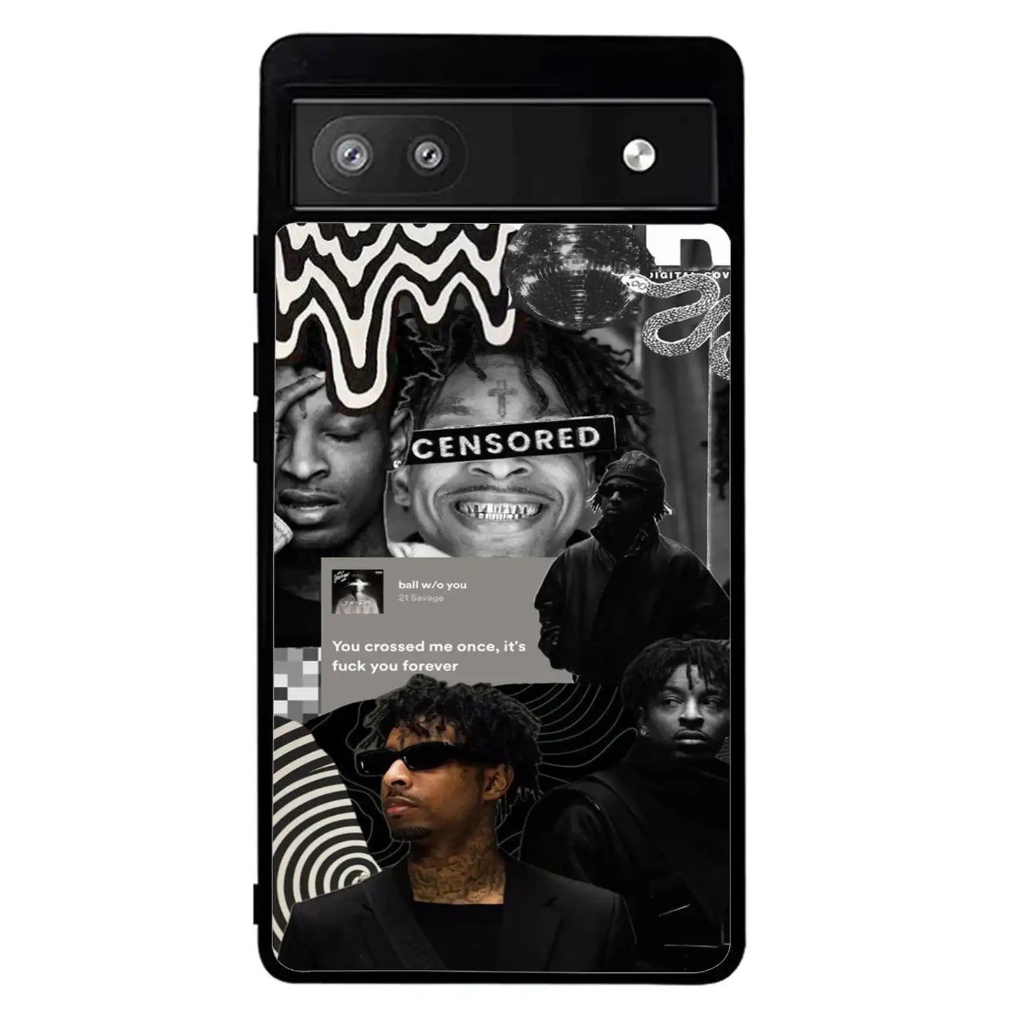 21 Savage Black Google Pixel 6A Case