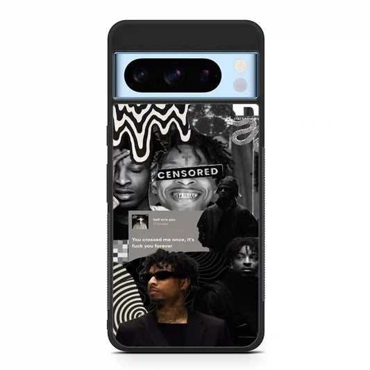 21 Savage Black Google Pixel 8 Pro Case