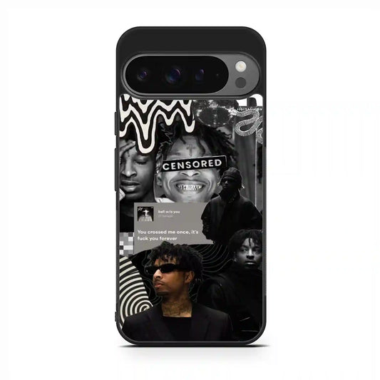 21 Savage Black Google Pixel 9 Pro Case