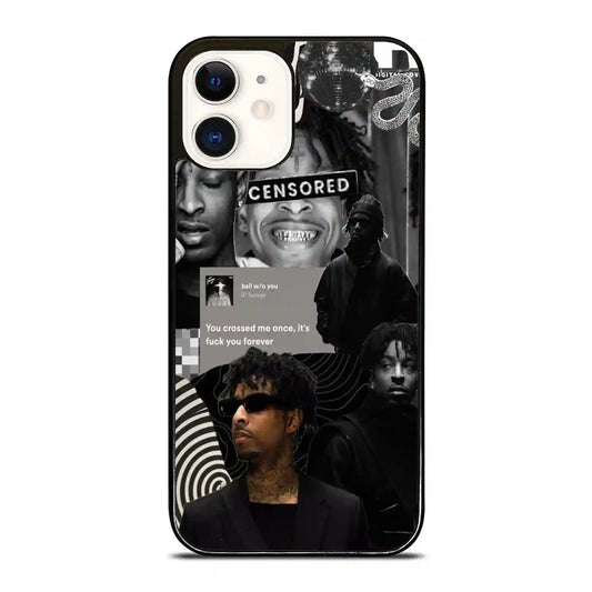 21 Savage Black iPhone 12 Mini Case