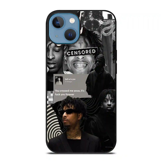 21 Savage Black iPhone 14 Case