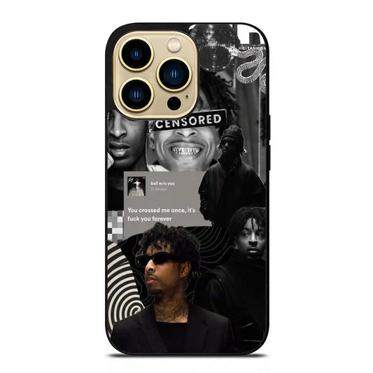 21 Savage Black iPhone 14 Pro Max Case