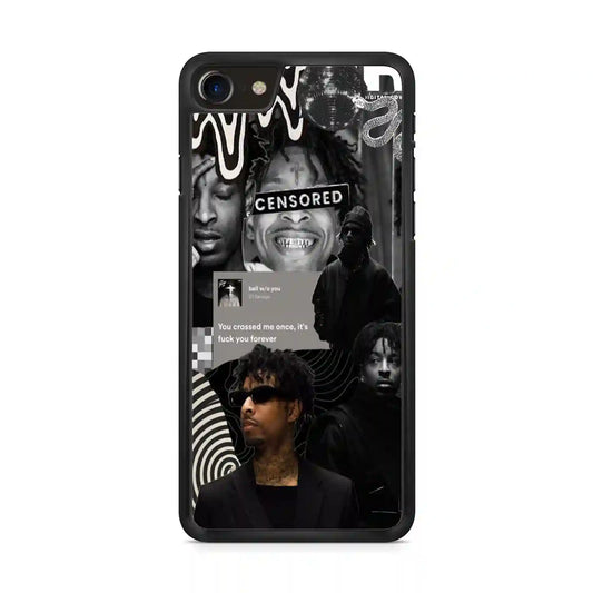 21 Savage Black iPhone SE 2020 Case