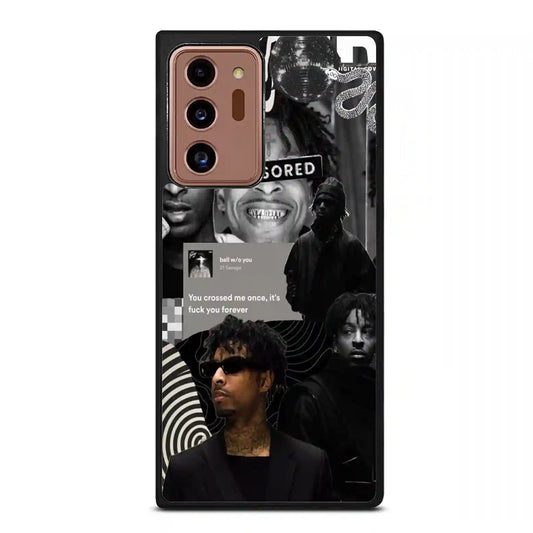 21 Savage Black Samsung Galaxy Note 20 Ultra Case