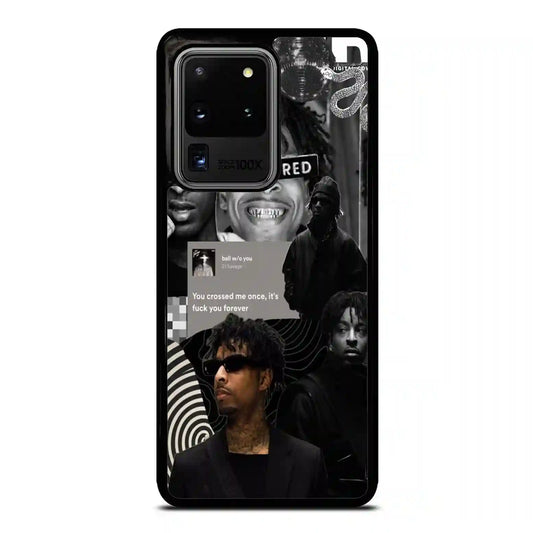 21 Savage Black Samsung Galaxy S20 Ultra Case