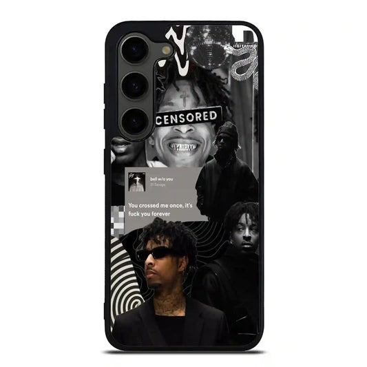 21 Savage Black Samsung Galaxy S23 Plus Case