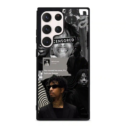 21 Savage Black Samsung Galaxy S23 Ultra Case