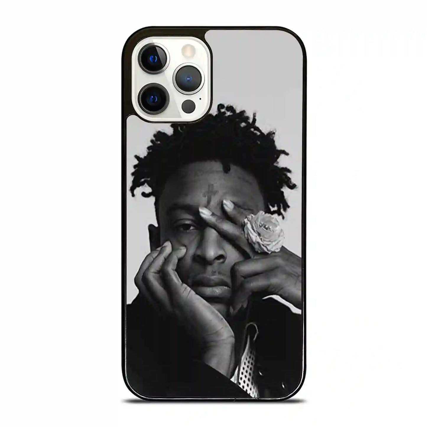 21 Savage Black White iPhone 12 Pro Case