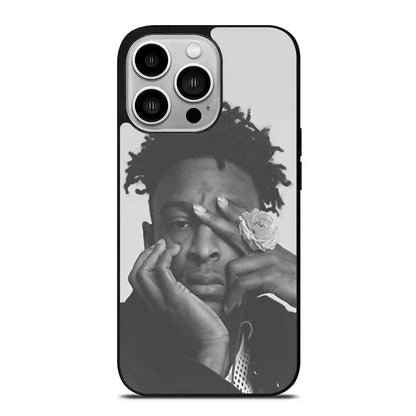 21 Savage Black White iPhone 14 Pro Case