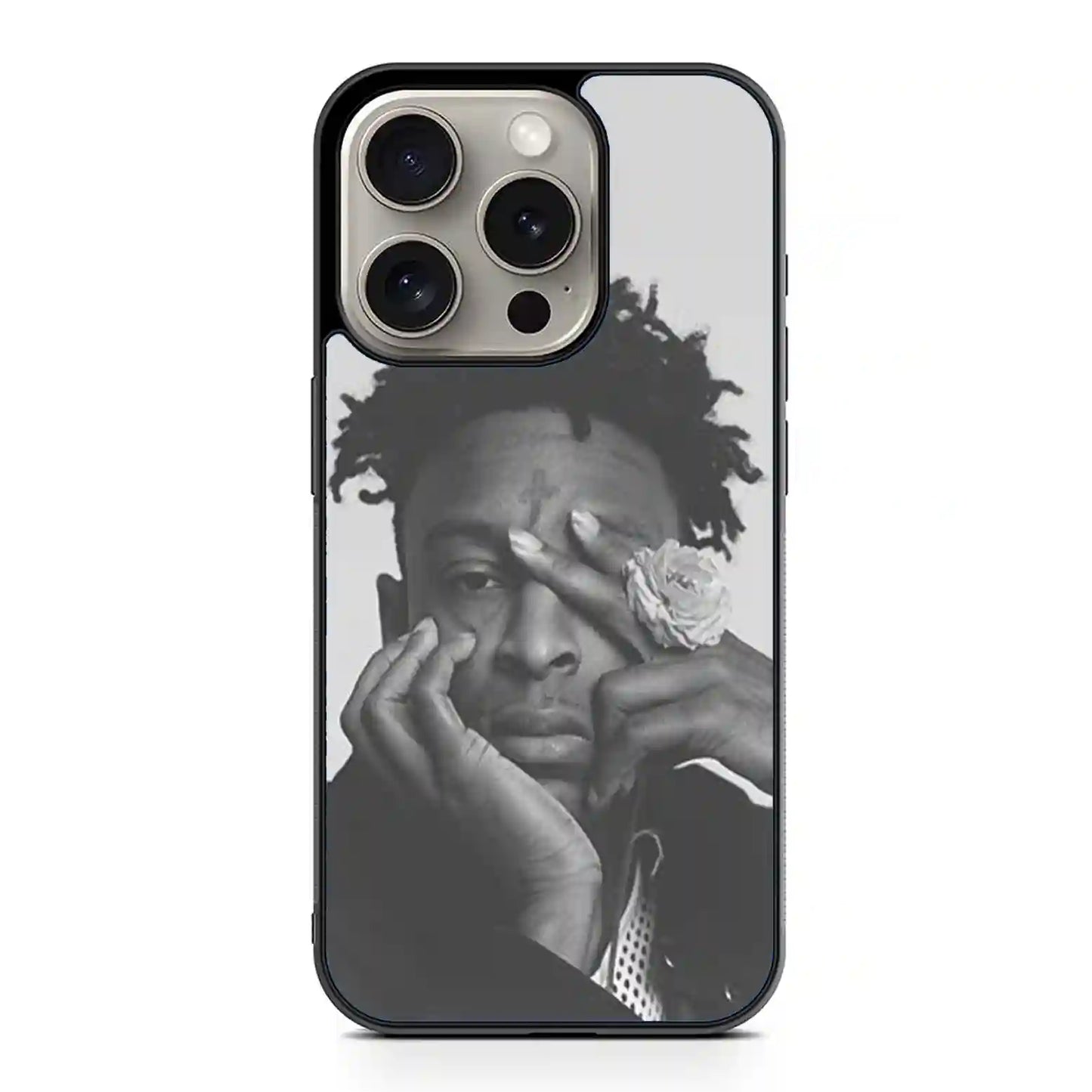 21 Savage Black White iPhone 15 Pro Max Case