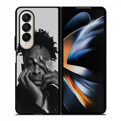 21 Savage Black White Samsung Z4 Fold Case