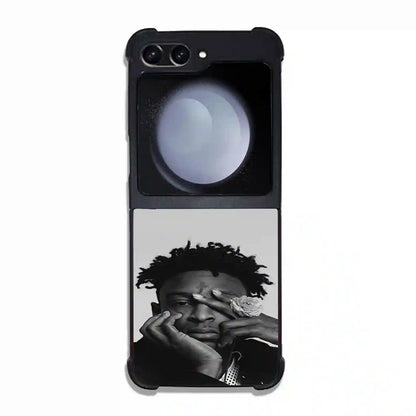 21 Savage Black White Samsung Z5 Flip Case