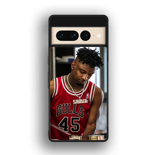 21 Savage Bulls Google Pixel 7 Pro Case