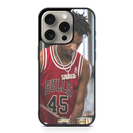 21 Savage Bulls iPhone 15 Pro Max Case