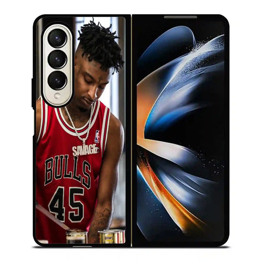 21 Savage Bulls Samsung Z4 Fold Case