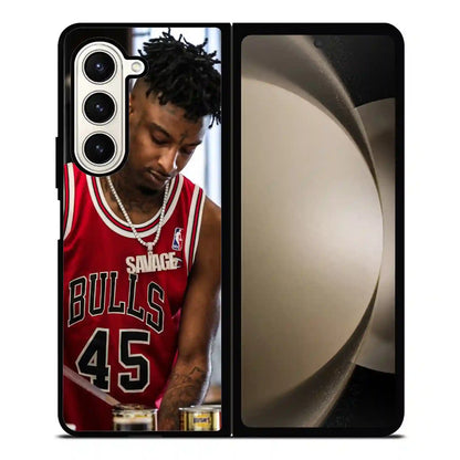 21 Savage Bulls Samsung Z5 Fold Case