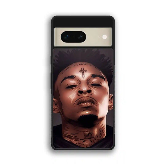 21 Savage Cartoon Face Google Pixel 7 Case