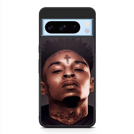 21 Savage Cartoon Face Google Pixel 8 Pro Case