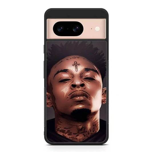 21 Savage Cartoon Face Google Pixel 8 Case