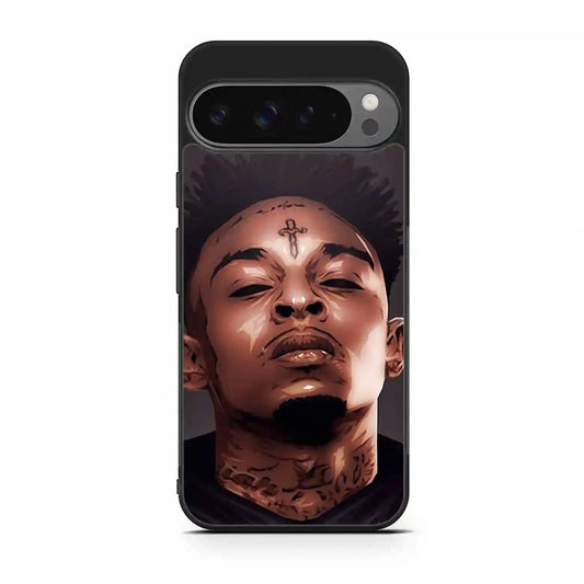 21 Savage Cartoon Face Google Pixel 9 Pro Case