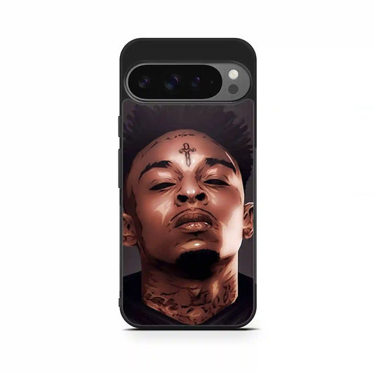 21 Savage Cartoon Face Google Pixel 9 Case