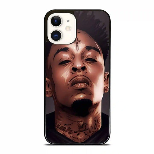 21 Savage Cartoon Face iPhone 12 Mini Case