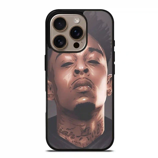 21 Savage Cartoon Face iPhone 16 Pro Max Case