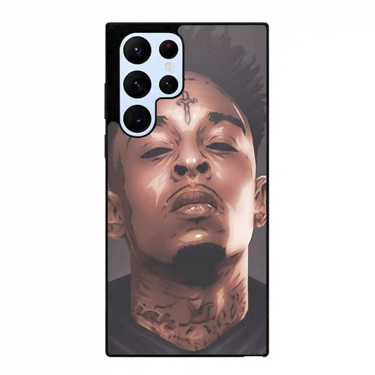 21 Savage Cartoon Face Samsung Galaxy S22 Ultra Case