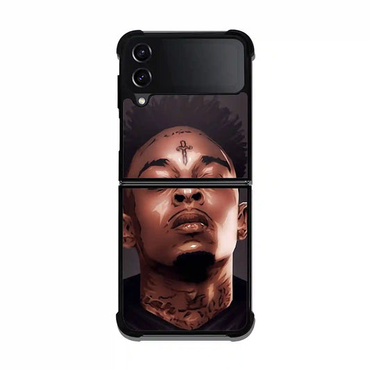 21 Savage Cartoon Face Samsung Z3 Flip Case