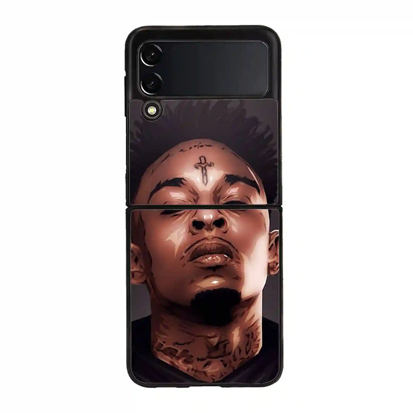 21 Savage Cartoon Face Samsung Z4 Flip Case