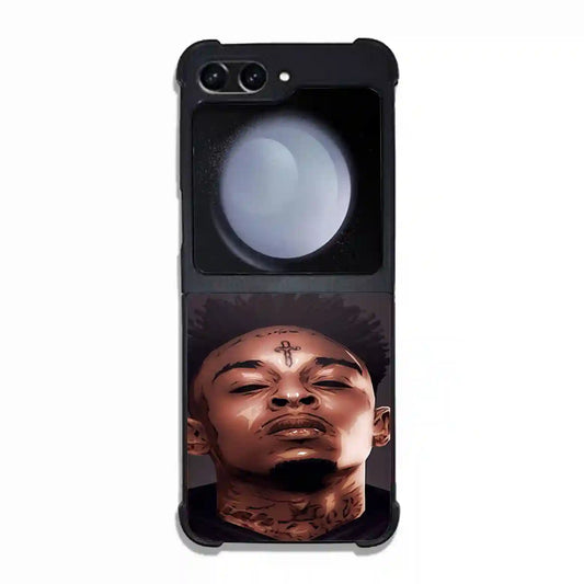 21 Savage Cartoon Face Samsung Z5 Flip Case