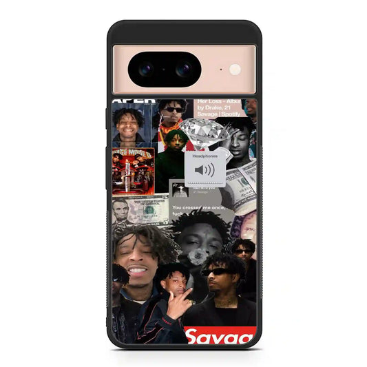 21 Savage Collage Diamon Google Pixel 8 Case