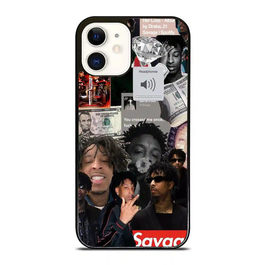 21 Savage Collage Diamon iPhone 12 Mini Case