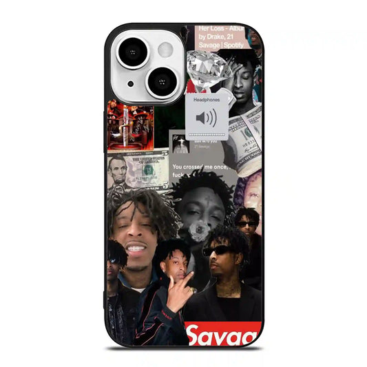 21 Savage Collage Diamon iPhone 13 Mini Case