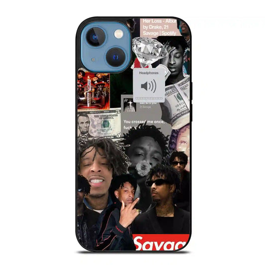 21 Savage Collage Diamon iPhone 14 Plus Case