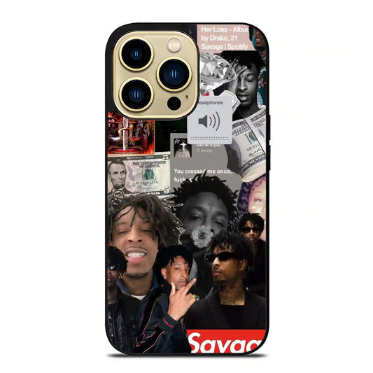 21 Savage Collage Diamon iPhone 14 Pro Max Case