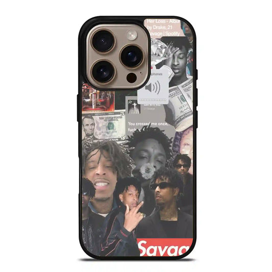 21 Savage Collage Diamon iPhone 16 Pro Max Case