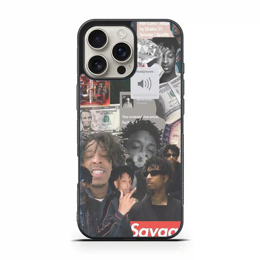 21 Savage Collage Diamon iPhone 16 Pro Case