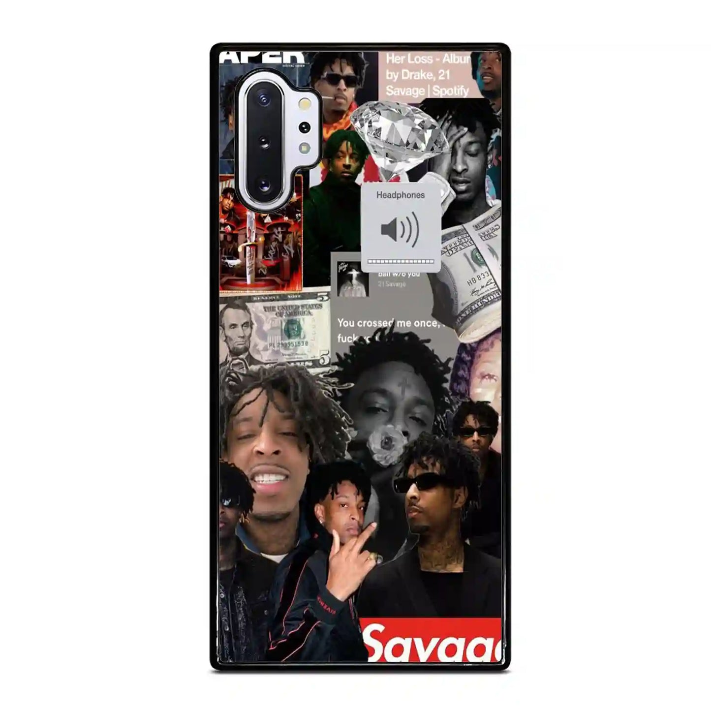 21 Savage Collage Diamon Samsung Galaxy Note 10 Pro 5G Case