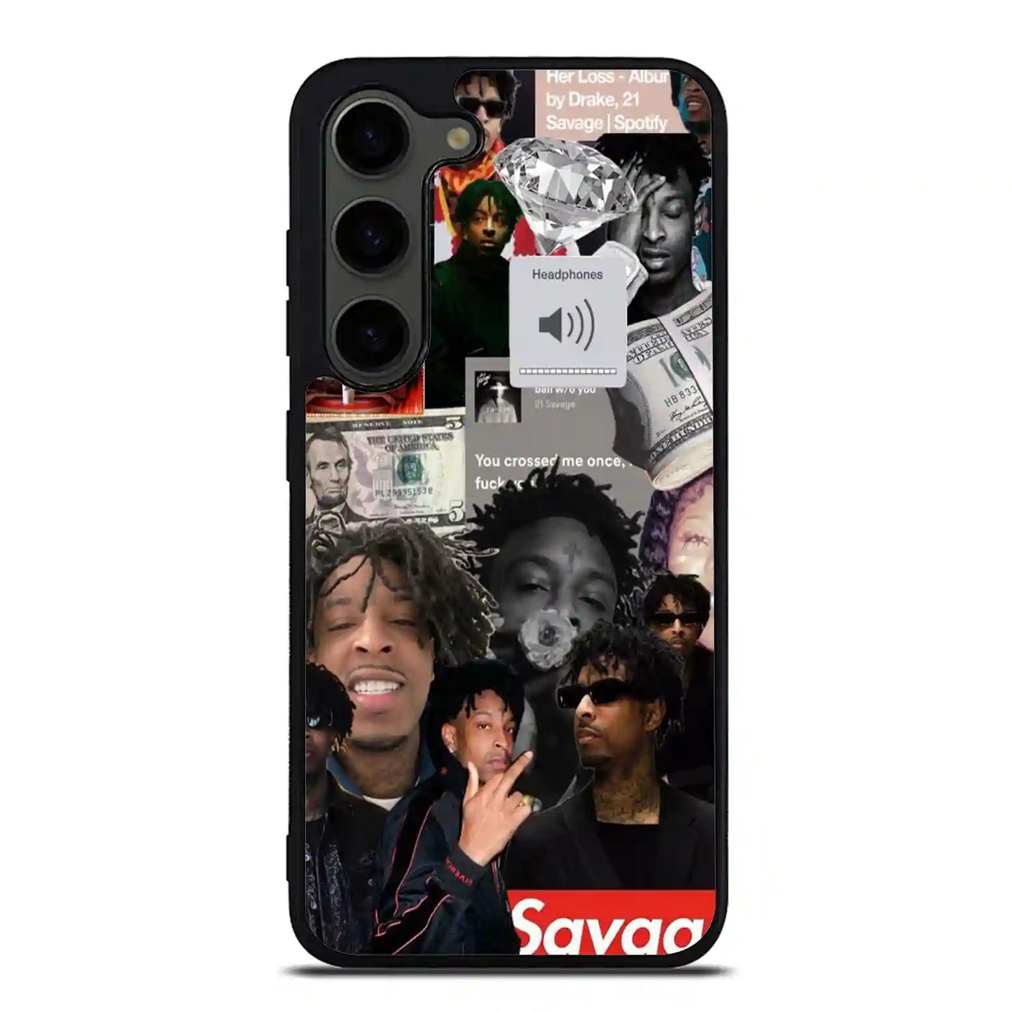 21 Savage Collage Diamon Samsung Galaxy S23 FE Case