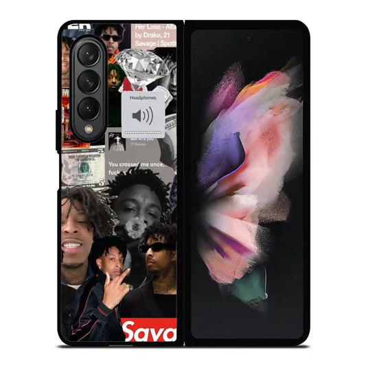 21 Savage Collage Diamon Samsung Z3 Fold Case