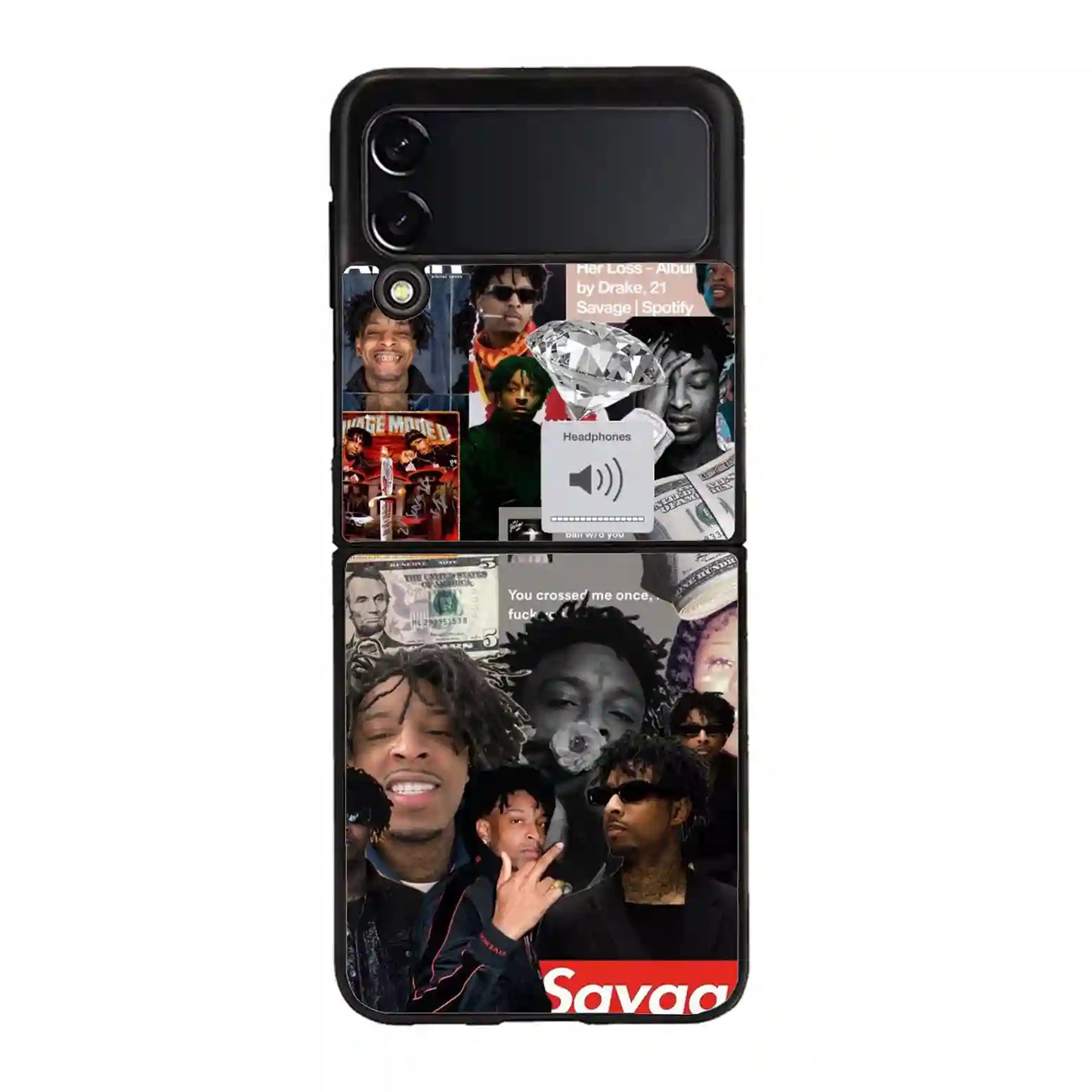 21 Savage Collage Diamon Samsung Z4 Flip Case