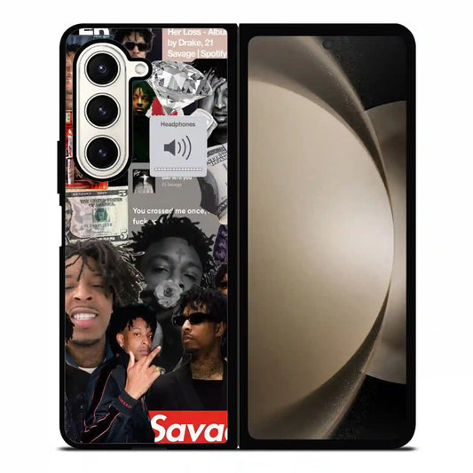 21 Savage Collage Diamon Samsung Z6 Fold Case