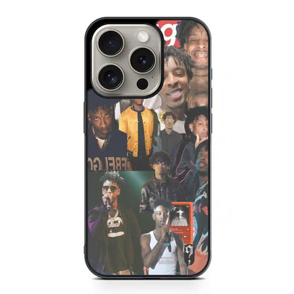 21 Savage Collage Rap iPhone 15 Pro Max Case