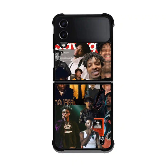 21 Savage Collage Rap Samsung Z3 Flip Case