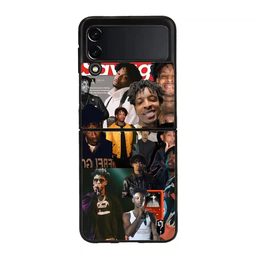 21 Savage Collage Rap Samsung Z4 Flip Case