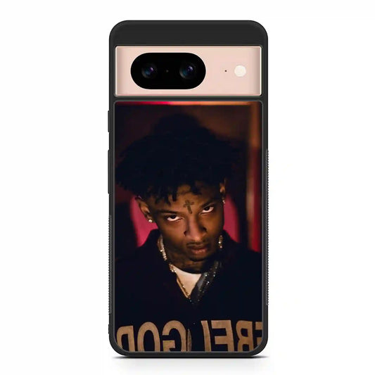 21 Savage Eye Fire Google Pixel 8 Case