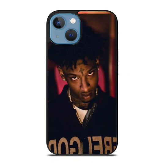 21 Savage Eye Fire iPhone 14 Plus Case