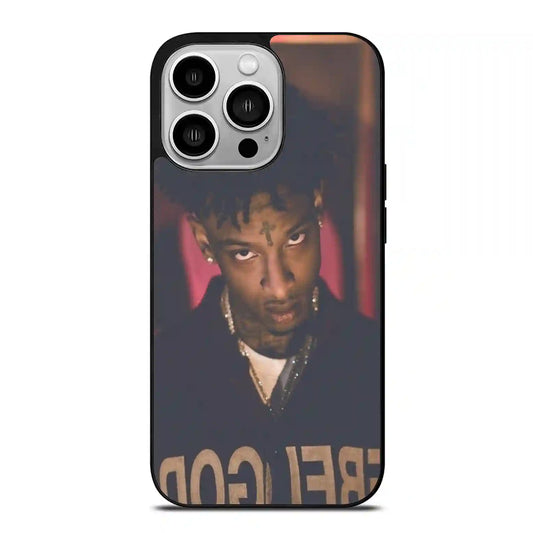 21 Savage Eye Fire iPhone 14 Pro Case