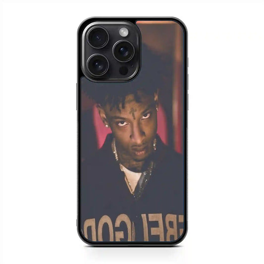 21 Savage Eye Fire iPhone 15 Pro Case